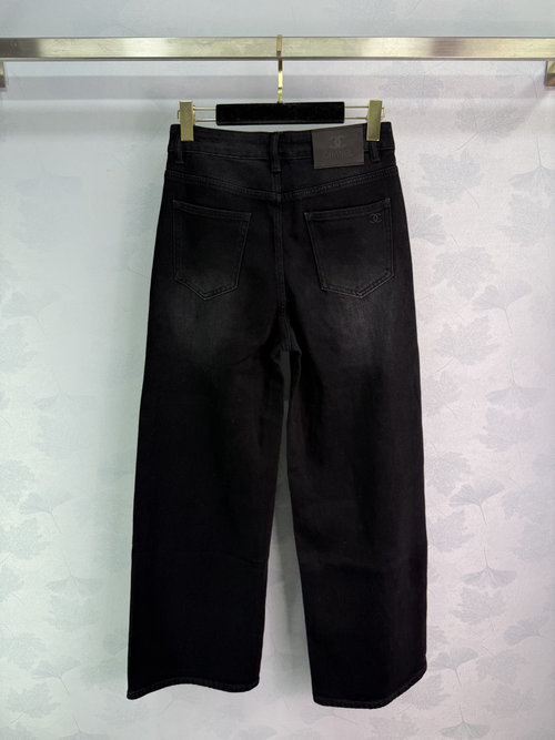 Chanel Straight Leg Jeans in Soft Denim with Enzyme Wash