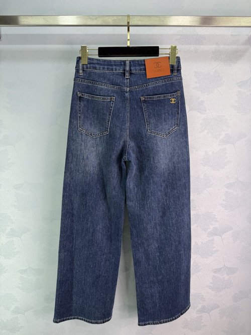 Celine Straight Leg Jeans in Soft Denim with Enzyme Wash