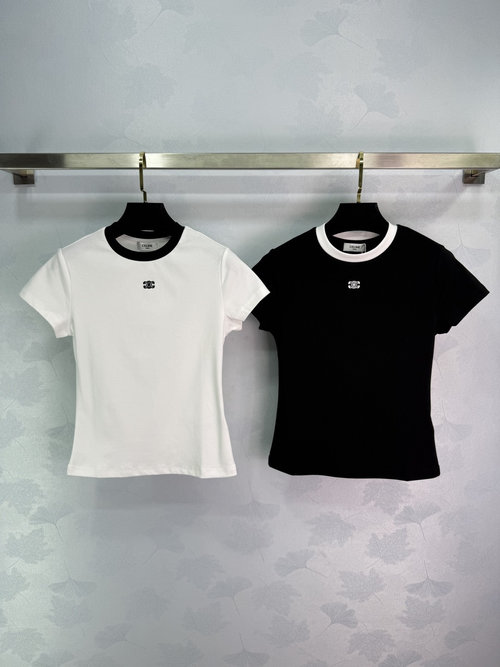 Celine Soft Knitted Base Layer with Patch Embroidery Logo for Versatile Style