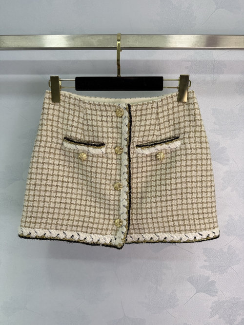 Chanel Premium Handmade Tweed Layering Suit with Detachable Pieces