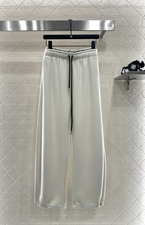 Alexander Wang Wide-leg Trousers with Ribbon and Drawstring, Dual-style Design
