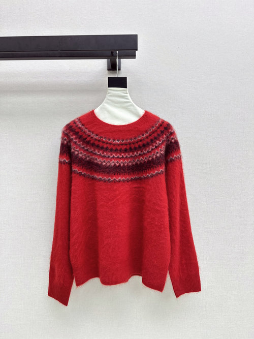 Loro Piana Knitted Sweater with Embroidery, Loose Fit