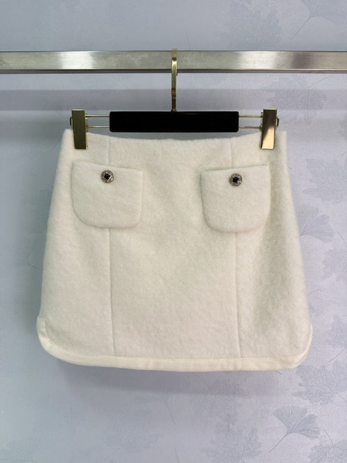 Chanel Ski Series Woolen Dress Coat and Skirt Set