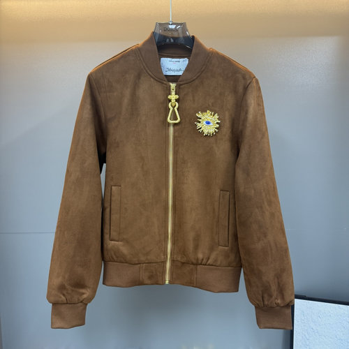 Schiaparelli Round Neck Pin with Metal Eye Ornament, Suitable for Jeans