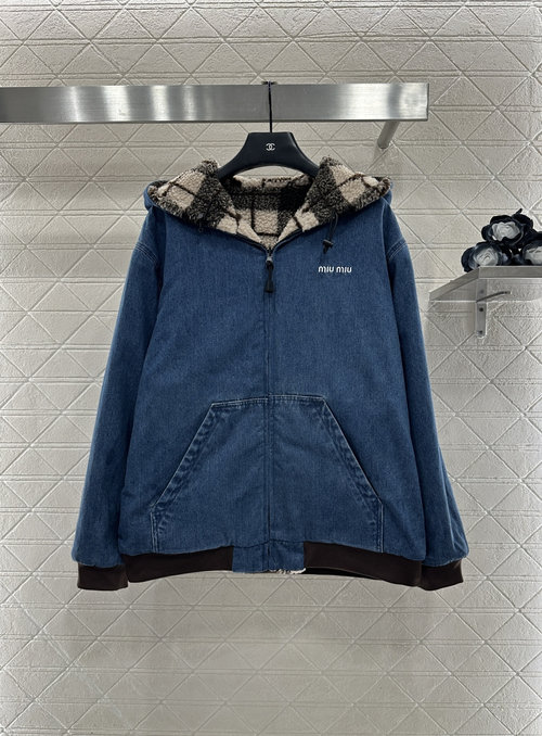 Miu Miu Double-Sided Teddy Lamb Coat, Versatile and Stylish