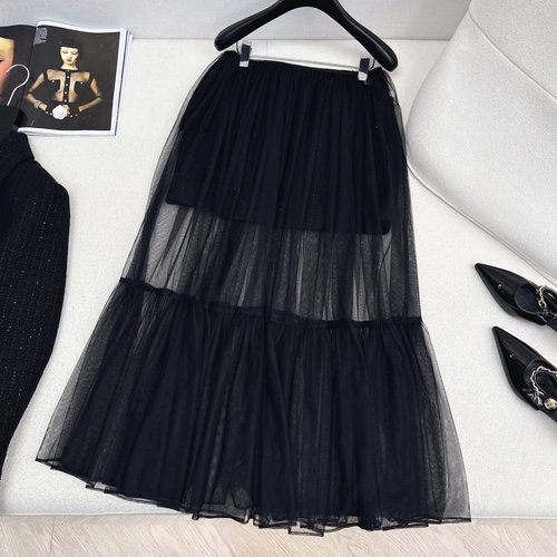 Chanel Chic Sparkling Knitted Two-piece Skirt Set with 3D Tailoring