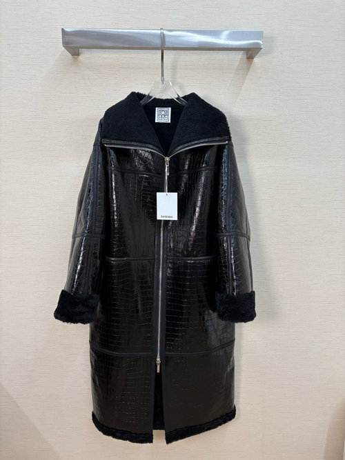 Fendi Long Imported Fur and Leather Garment, All Real Shots