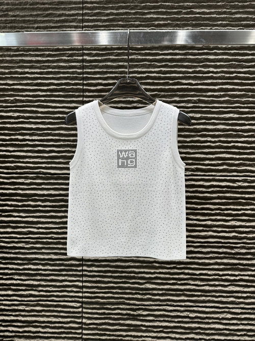 Alexander Wang Heavy Rhinestone Embellished Vest with Grace