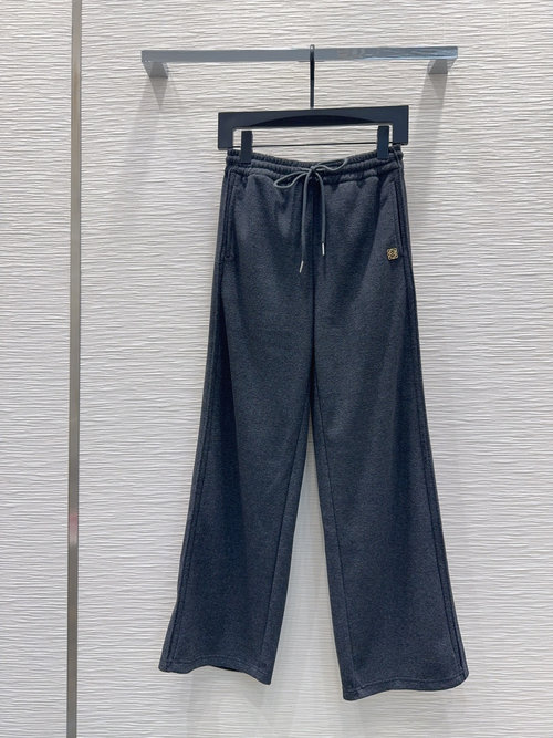 Loewe Stylish Woolen Wide-Leg Trousers