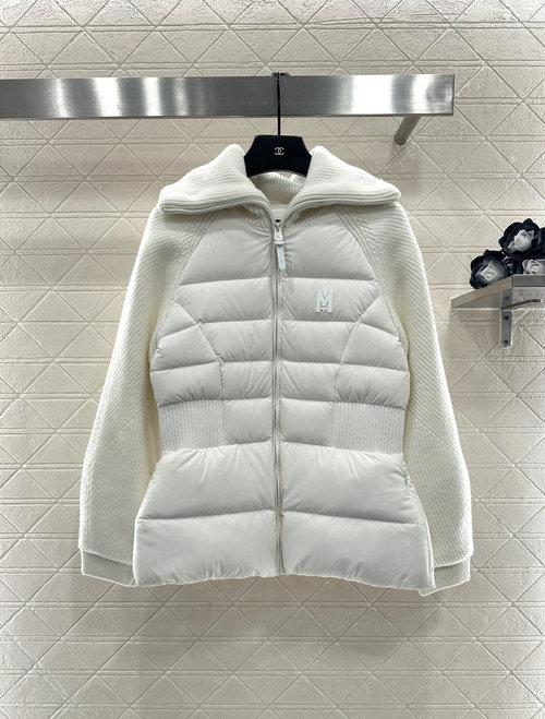 Max Mara Custom Imported Nylon Quilted Sleeve Waistcoat Down Jacket