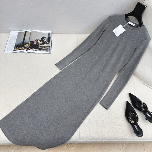 The Row Slimming Imported Fleece Lined Slip Dress for Layering
