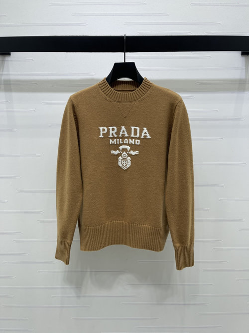 Prada Alphabet Round - Neck Sweater, Imported Wool, Stylish Design