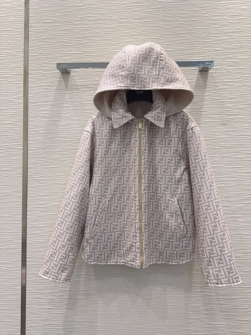 Fendi Stylish Double-sided Woolen Coat with Good Drape