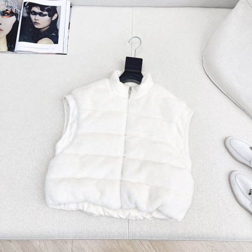 Brunello Cucinelli Lightweight Wool Blend Down Vest, Two Colors