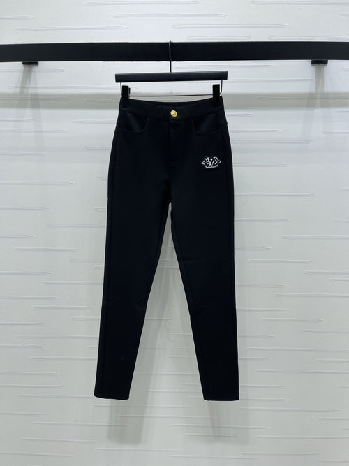 Louis Vuitton Elasticated Wool Pencil Trousers with Logo