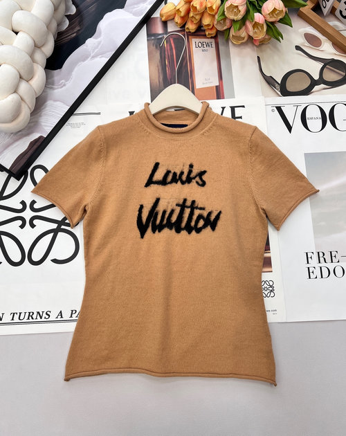 Louis Vuitton MONOGRAM Knitted Sweater with Color-block Letters