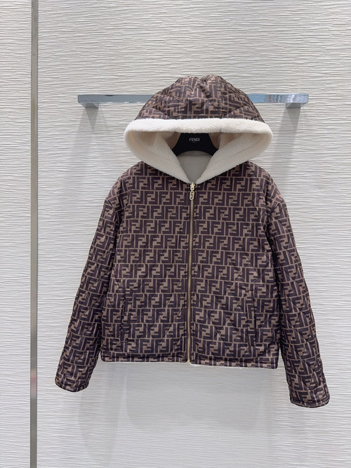 Fendi Versatile Double-sided Coat with Distinctive Texture and Finish