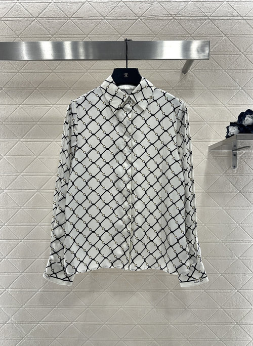 Gucci Custom Imported Twill Shirt and Wide-leg Pants Set