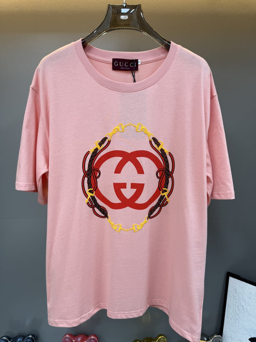 Gucci Horse-Themed Cartoon Graffiti Cotton T-Shirt