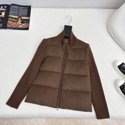 Brunello Cucinelli Wool-Blend Short Padded Jacket with Elegant Design