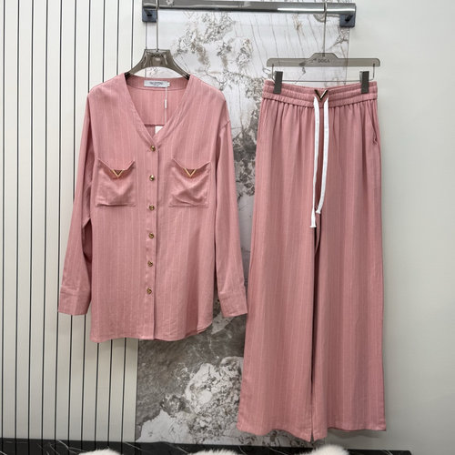 Valentino Striped Linen Two-piece Suit, Comfortable & Slimming