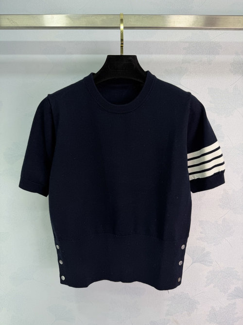 Thom Browne Limited Edition Knitwear with Golden Horse Embroidery