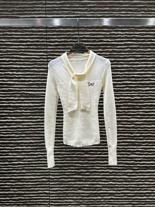 Thom Browne New Sausage Dog Strapped and Hollowed Knitted Top