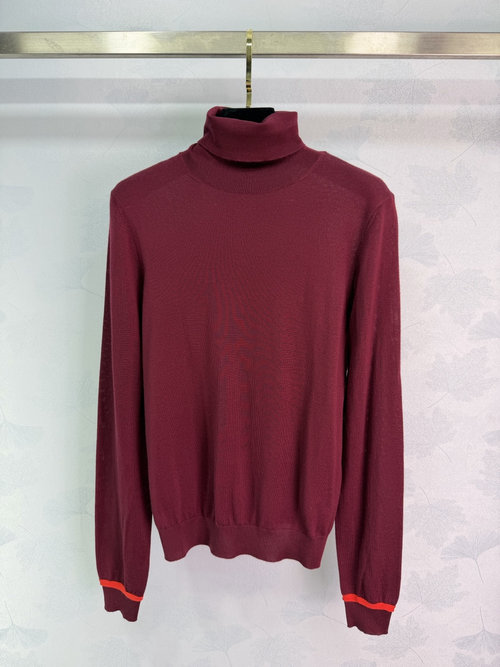 Loewe High-neck Knit Sweater with Soft Fabric, Stylish Design and Logo Embroidered