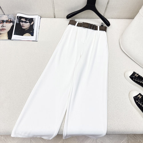 Brunello Cucinelli Casual Straight - Leg Pants with Custom Belt