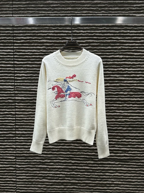 Burberry New Arrival: Heavy Duty Needle Embroidery Pullover Sweater