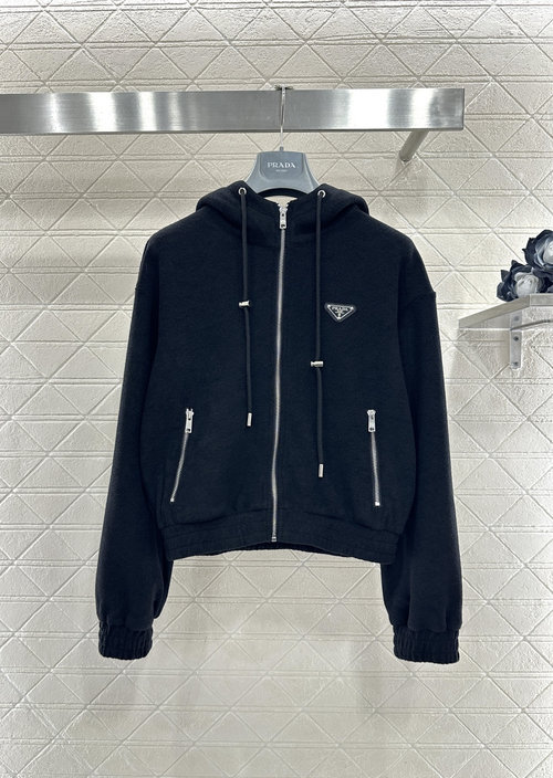Prada Customized Imported Woolen Hooded Drawstring Set