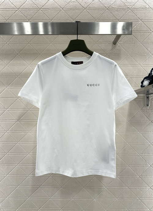 Gucci Solid - Color Short - Sleeve T - Shirt with Logo