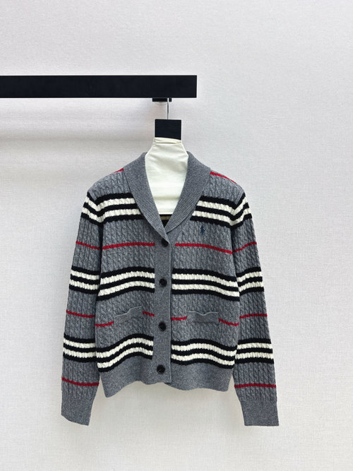 Polo Ralph Lauren Timeless Striped V-neck Cardigan for Any Occasion