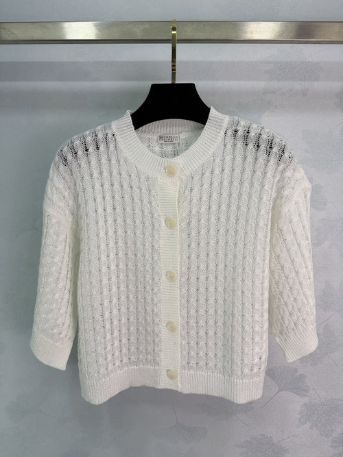 Brunello Cucinelli Lightweight Blend Sequined Open-front Cardigan