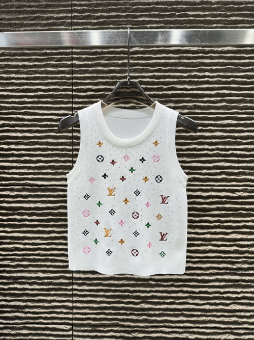 Louis Vuitton New Embroidered and Rhinestone - Studded Vest