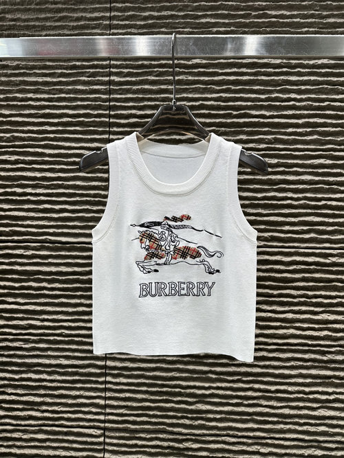Burberry Heavy-Duty Needle Embroidery Beaded Vest
