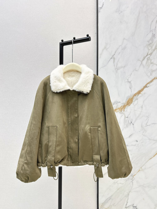 Loro Piana Stylish H-shaped Double-sided Suede Coat