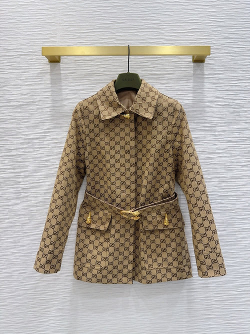 Gucci Stylish Jacquard Coat from Premium Collection