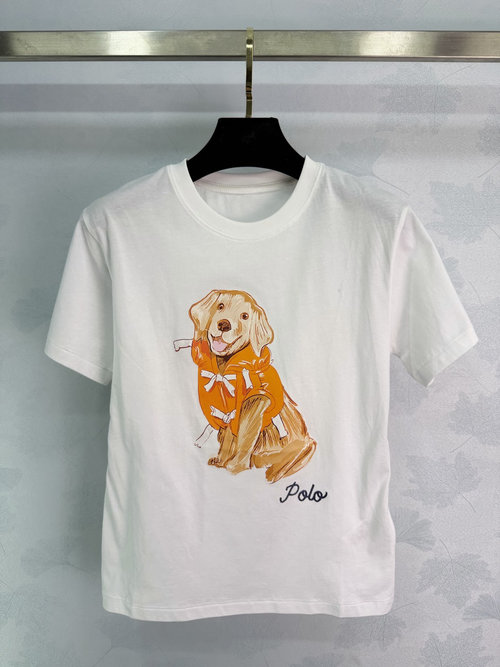 Polo Ralph Lauren Cotton Puppy Series Retro Short Sleeve T-Shirts