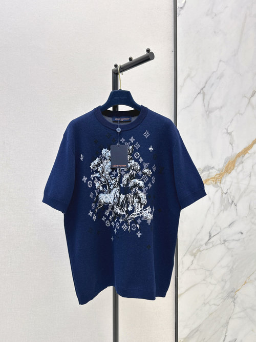 Louis Vuitton Joint Series Horse Monogram Knit Top