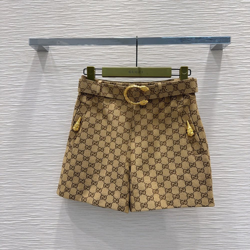 Gucci High-End All-Over Jacquard Embroidered Shorts