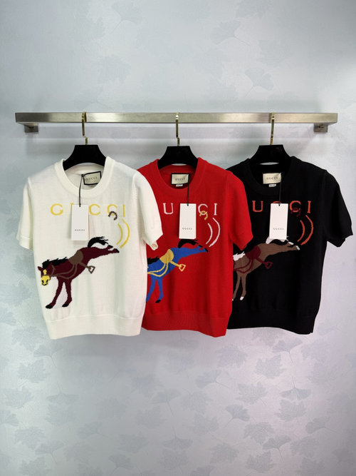 Gucci Cozy Knit Sweater with Horse Head Logo