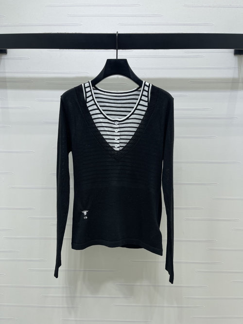 Dior Customized Wool Long Sleeve with CD Bee Logo