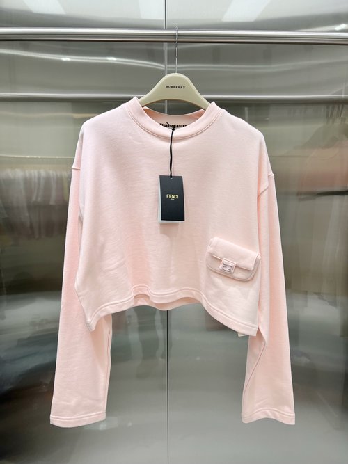 Fendi FENDI Series Customized Cotton Hoodie with Double F Hardware