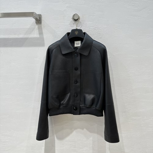 Hermes Exclusive High-end Minimalist Single Pure Lambskin Jacket