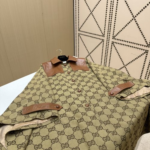 Gucci Simple and Fashionable Leather Apparel Made from Imported Lambskin