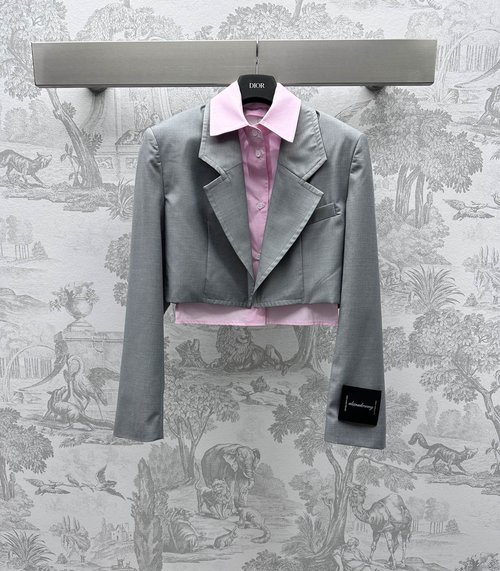 Alexander Wang Imported Two-Piece Suit Jacket with Detachable Design