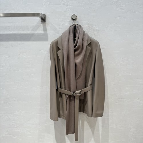 Hermes Exclusive Premium Lambskin Suit with Removable Scarf