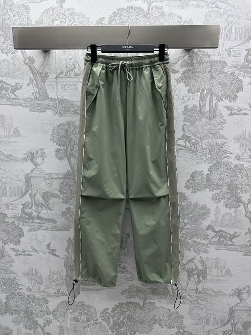 Prada Casual Work Pants with Adjustable Style