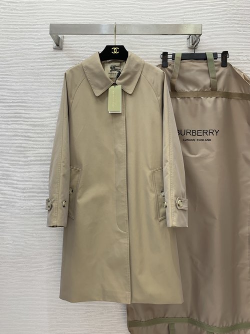 Burberry High - End Custom Waterproof H - Style Windbreaker with Checked Lining